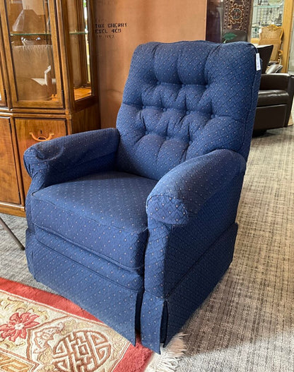 Navy Swivel Recliner
