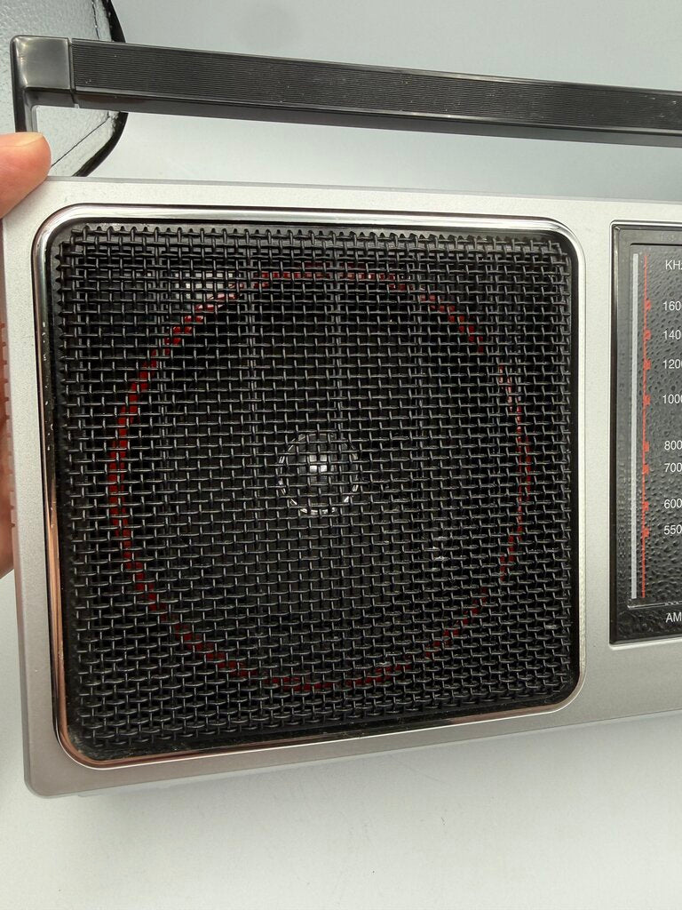 VTG General Electric Portable FM/AM Radio Model 7-2857A Tested Works /rw