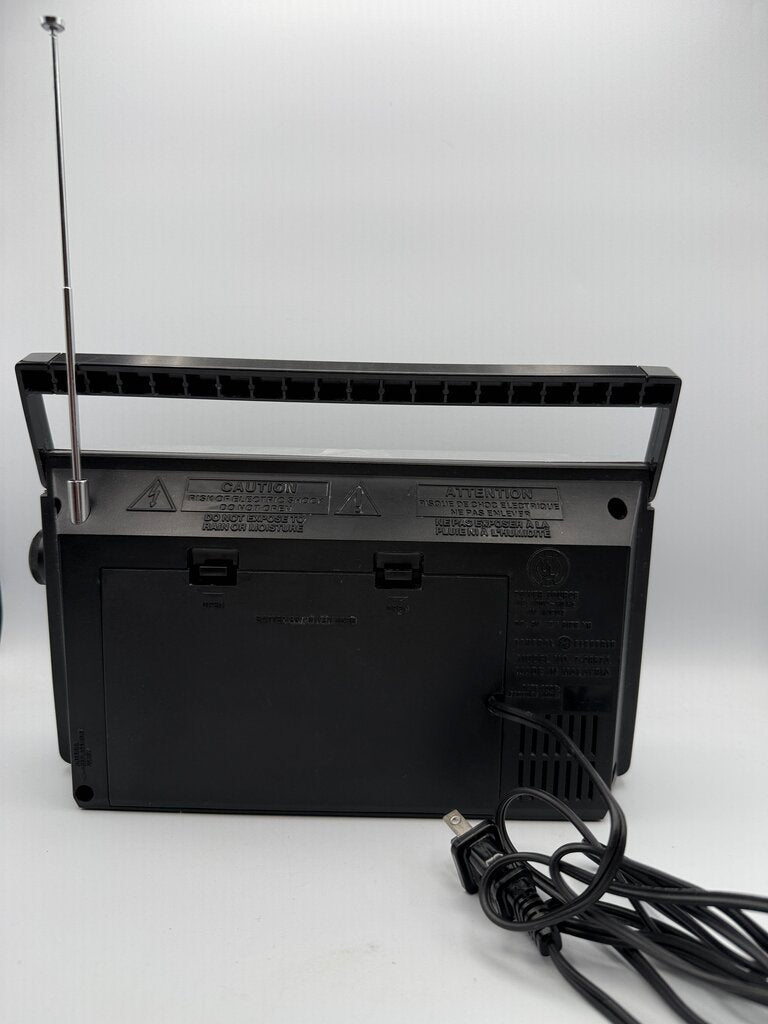 VTG General Electric Portable FM/AM Radio Model 7-2857A Tested Works /rw