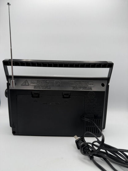 VTG General Electric Portable FM/AM Radio Model 7-2857A Tested Works /rw