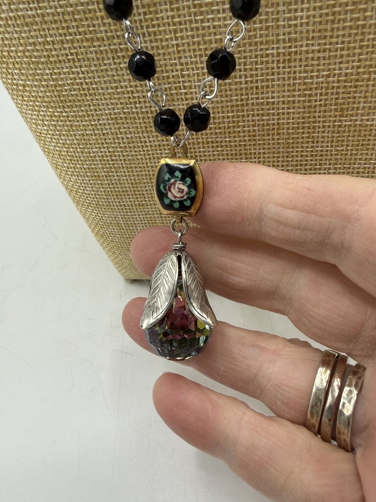 Bel Monili Vintage Reborn Jewlery Bauble Necklace & Earring set /ro