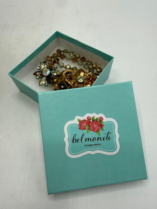 Bel Monili Vintage Reborn Collage 310 Bronze Tone Statement Necklace /ro