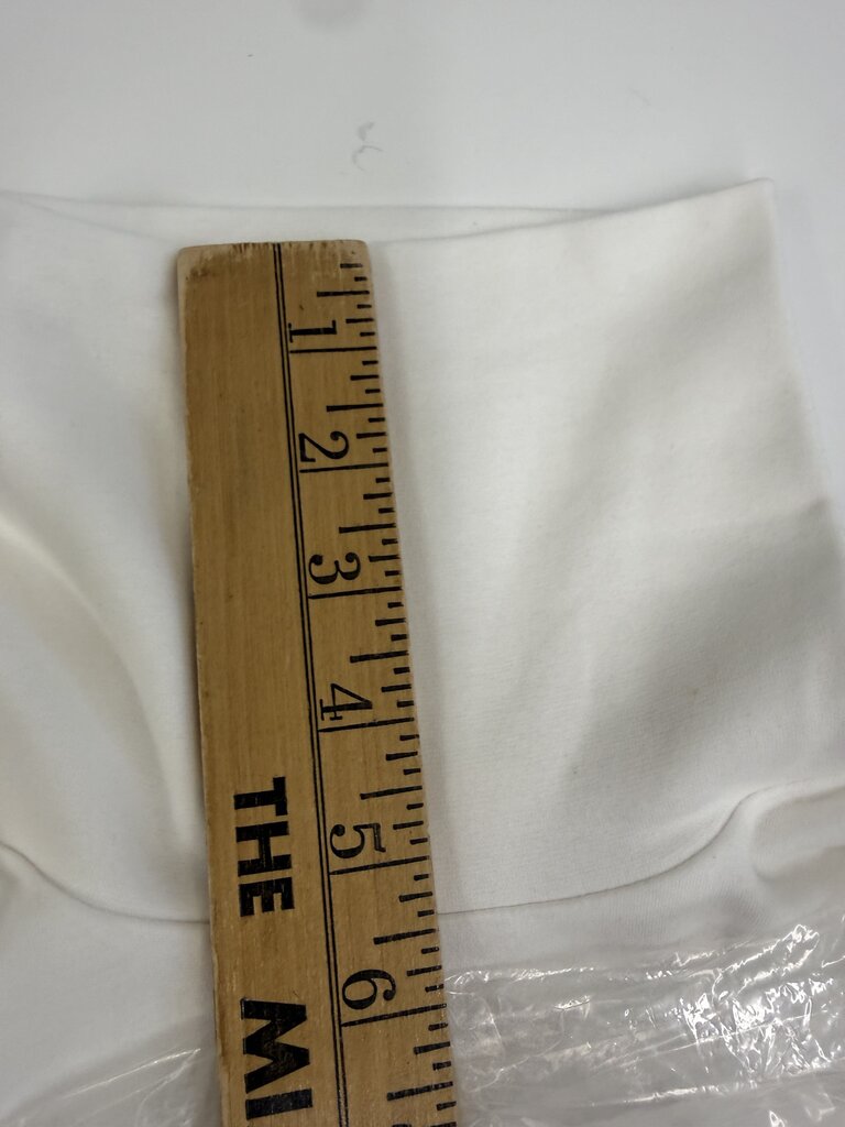New- Lands End Women White Cotton SeamlessTurtle Neck Size M /rb