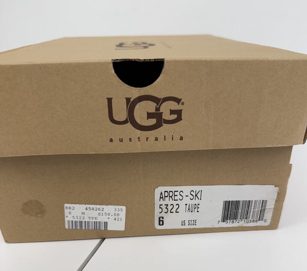 Ugg Austrailia Apres - Ski Zip Ankle Boot Taupe Women Size 7 /rb