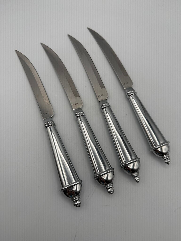 Towle Silver Smiths StainlessSteel Set of 4 Quality Steak Knives /ro