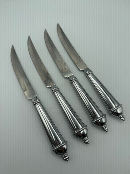 Towle Silver Smiths StainlessSteel Set of 4 Quality Steak Knives /ro