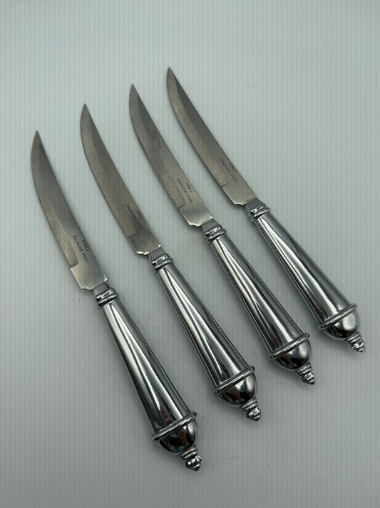 Towle Silver Smiths StainlessSteel Set of 4 Quality Steak Knives /ro