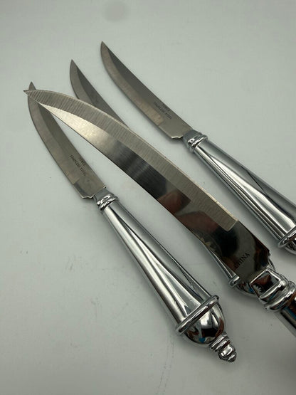 Towle Silver Smiths StainlessSteel Set of 4 Quality Steak Knives /ro