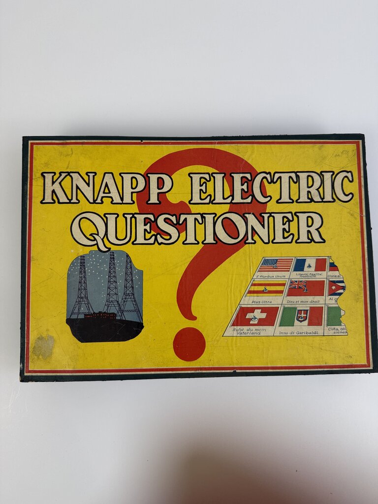 Vintage Knapp Electric Questioner No. 325 Quiz Game /rb