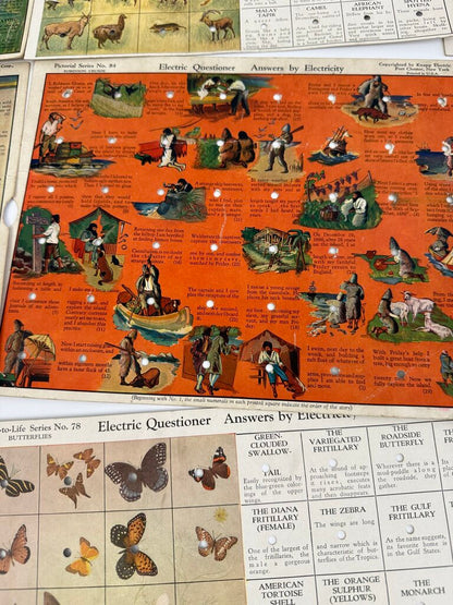 Vintage Knapp Electric Questioner No. 325 Quiz Game /rb