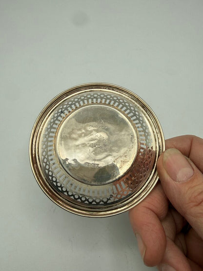 VTG One Pierced Sterling Silver Nut/Candy Dish 12 grams /ro