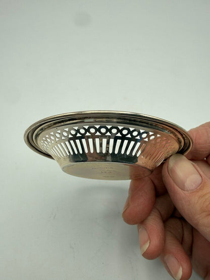VTG One Pierced Sterling Silver Nut/Candy Dish 12 grams /ro