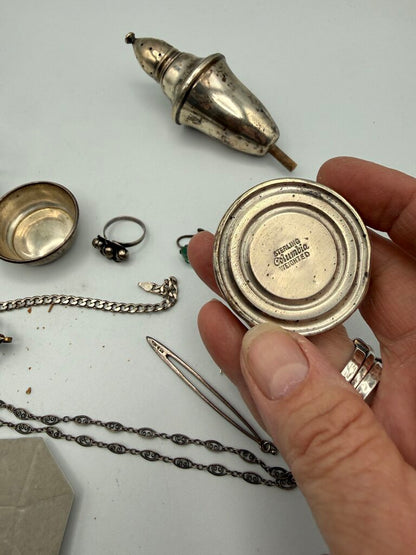 Lot of Sterling Silver 178 Grams for Scrap or Use /ro