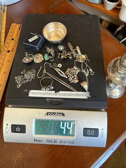 Lot of Sterling Silver 178 Grams for Scrap or Use /ro