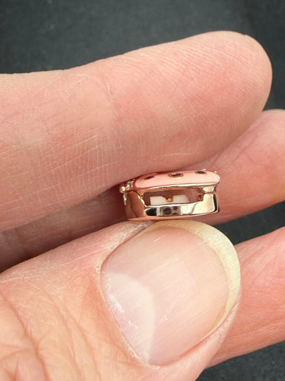 Authentic Pandora Reflexions Pink Ladybird Clip Charm 925 Rose Gold /ro