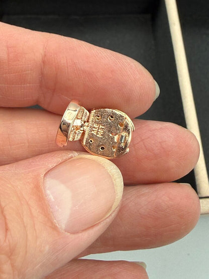 Authentic Pandora Reflexions Pink Ladybird Clip Charm 925 Rose Gold /ro