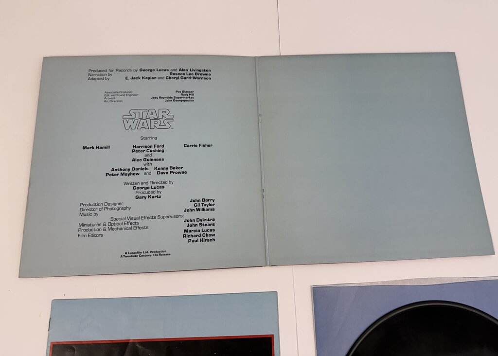1977 Original Soundtrack The Story of Star Wars Vinyl w/Insert /ro