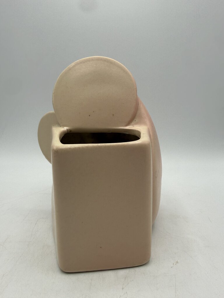 Hull Planter Madonna w/Child Pink Ceramic Virgin Mary 1940ies /rw