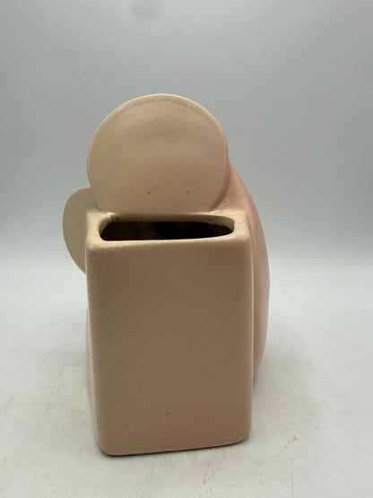 Hull Planter Madonna w/Child Pink Ceramic Virgin Mary 1940ies /rw