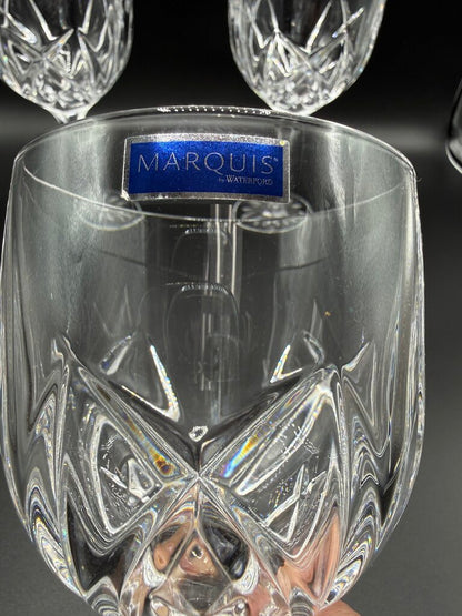 Set of 3 Waterford Marquis Brookside 8.5” Wine Goblets NWT /rw