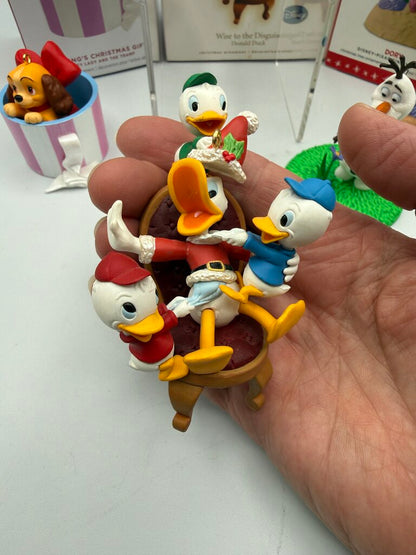Lot of 5 Hallmark Keepsake Disney Christmas Tree Ornaments /rw
