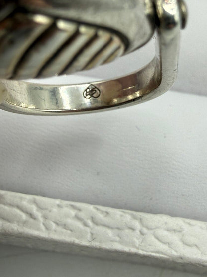 Lot of 4 SilverTone Rings Brighton, Pandora, Sterling variety sizes /ro