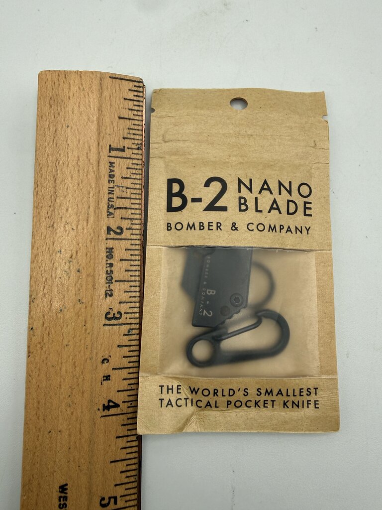 Bomber & Company B-2 Nano Blade Tactical Pocket Knife NEW /ro