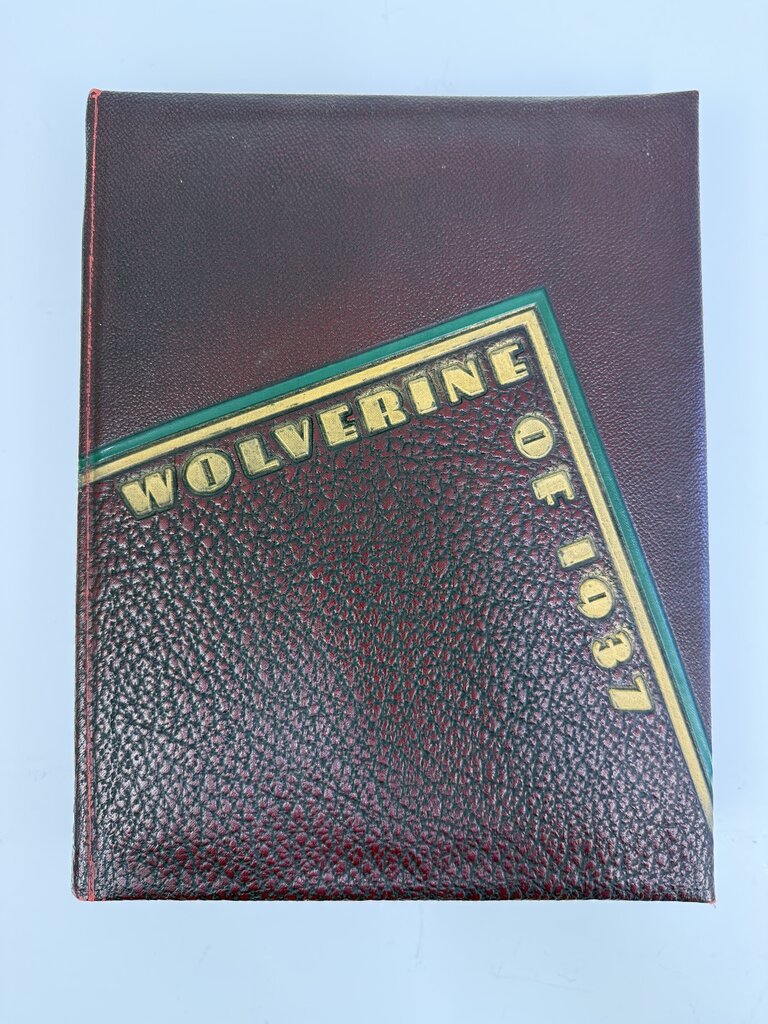 Vintage Michigan State College Wolverine of 1937 Yearbook /rb