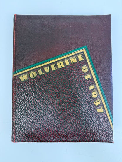 Vintage Michigan State College Wolverine of 1937 Yearbook /rb
