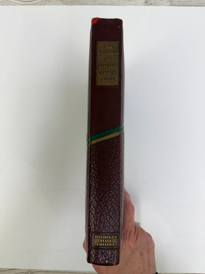 Vintage Michigan State College Wolverine of 1937 Yearbook /rb