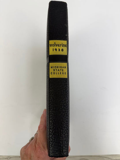 Vintage Michigan State College Yearbook Wolverine 1938 /rb