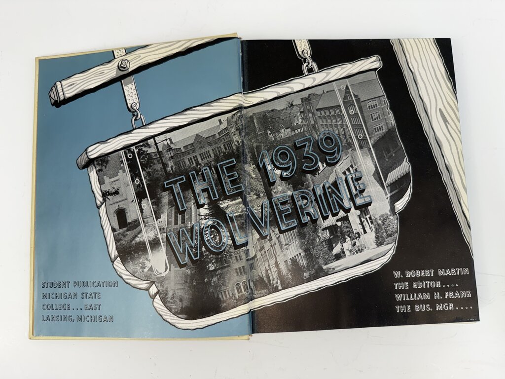 Vintage Michigan State College Yearbook 1939 Wolverines /rb