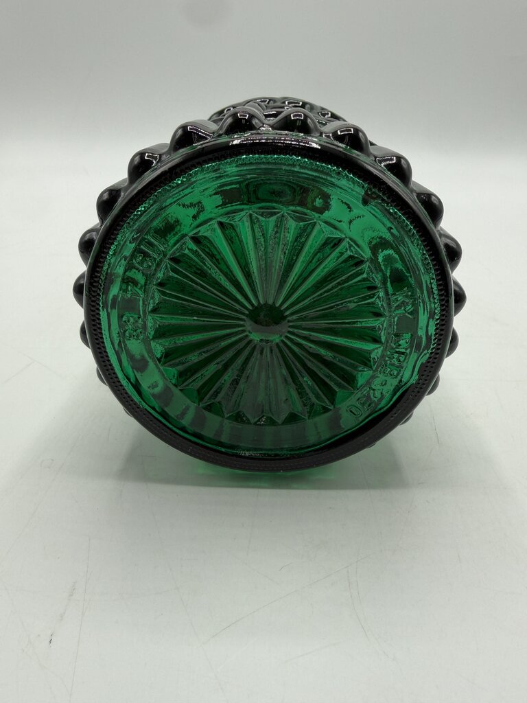 VTG Emerald Green Jim Beam Decanter w/Stopper /rw