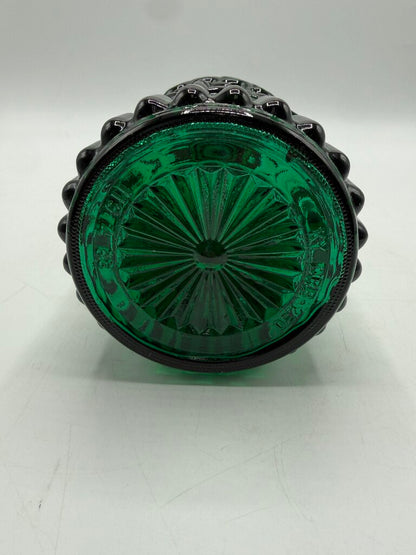 VTG Emerald Green Jim Beam Decanter w/Stopper /rw