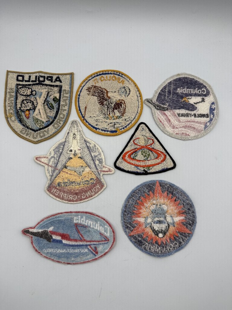 Lot of 7 Vintage NASA Apollo Columbia Embroidered Space Patches /ro