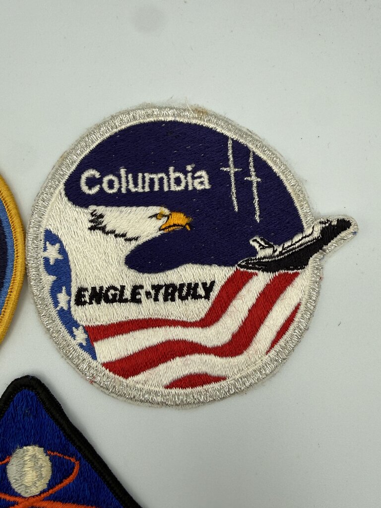 Lot of 7 Vintage NASA Apollo Columbia Embroidered Space Patches /ro