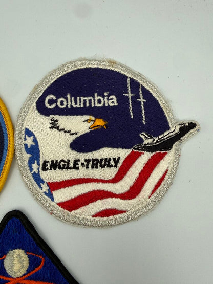 Lot of 7 Vintage NASA Apollo Columbia Embroidered Space Patches /ro