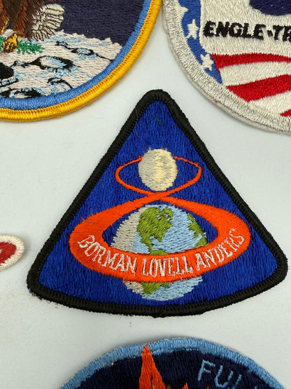 Lot of 7 Vintage NASA Apollo Columbia Embroidered Space Patches /ro