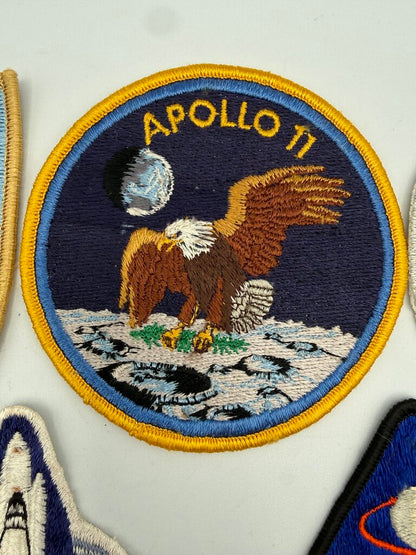 Lot of 7 Vintage NASA Apollo Columbia Embroidered Space Patches /ro