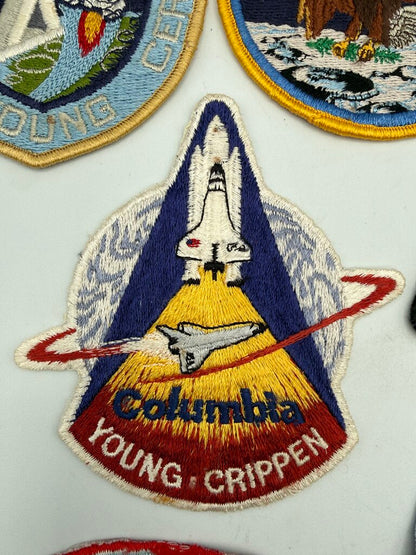 Lot of 7 Vintage NASA Apollo Columbia Embroidered Space Patches /ro