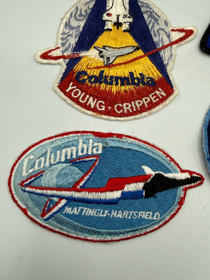 Lot of 7 Vintage NASA Apollo Columbia Embroidered Space Patches /ro