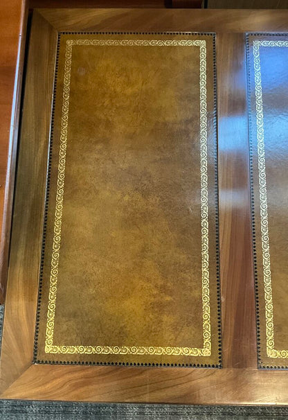 Sligh Tooled Leather Top Desk