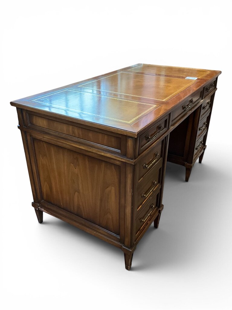 Sligh Tooled Leather Top Desk