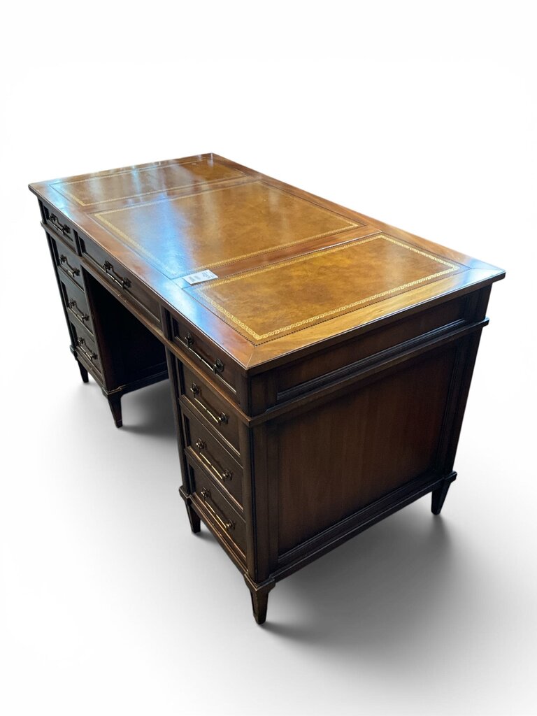 Sligh Tooled Leather Top Desk