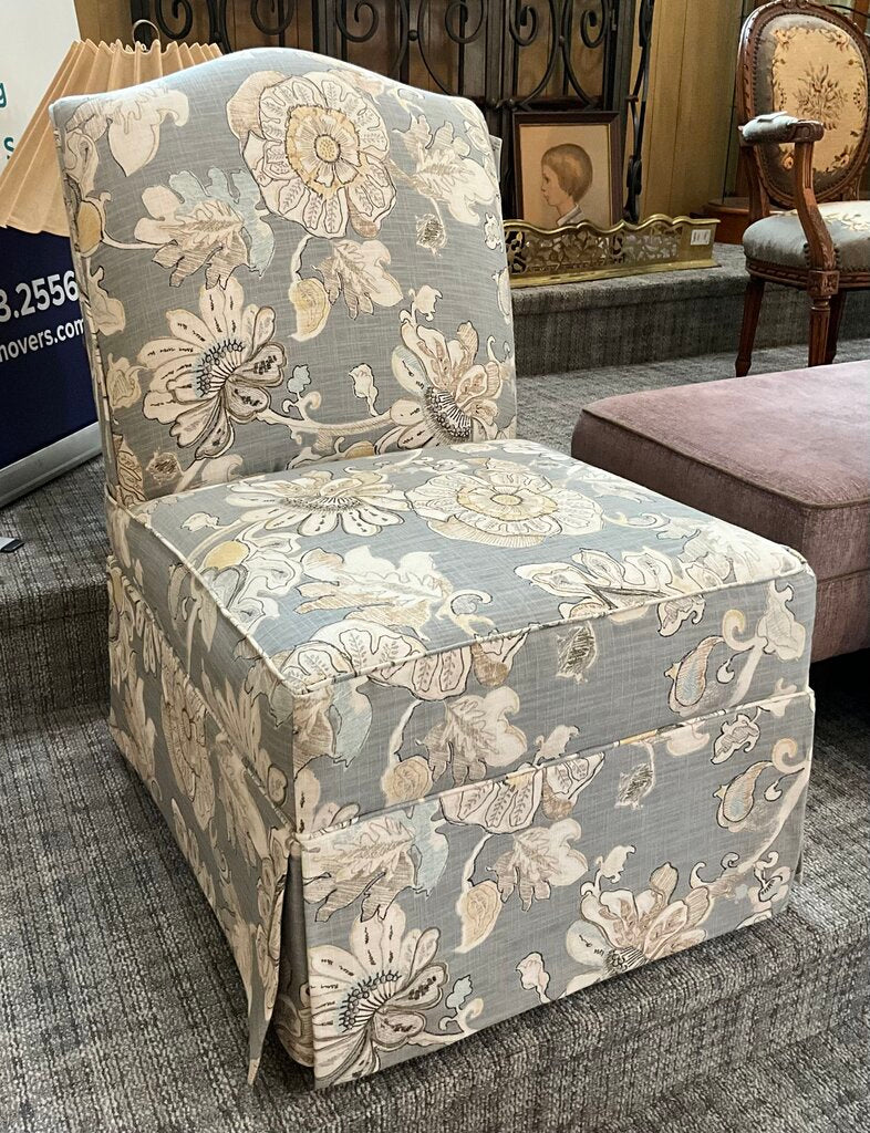 Gray/ Floral Chair