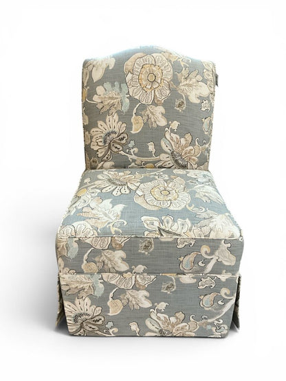 Gray/ Floral Chair