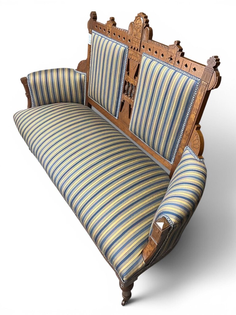 Eastlake Styled Carved Settee