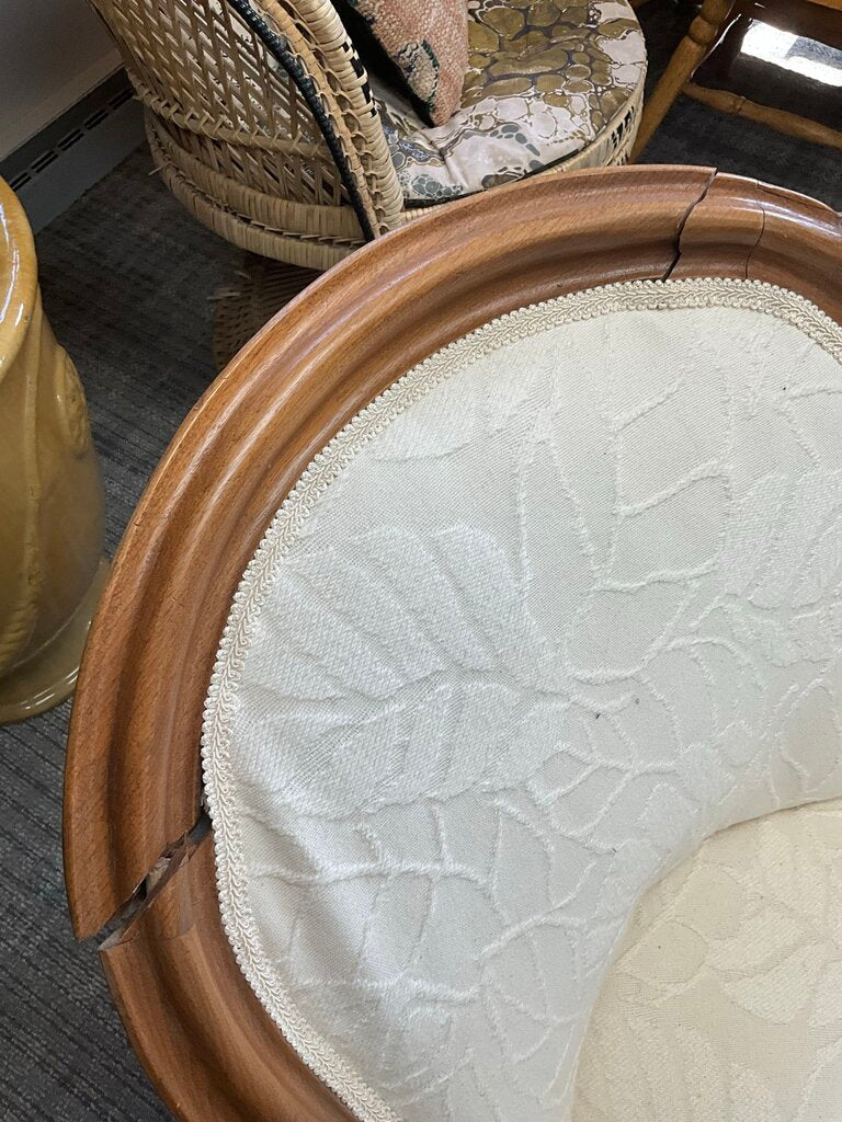 Victorian Antique Carved Love Seat