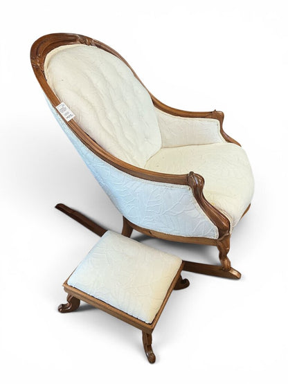 Victorian Antique Carved Rocking Chair
