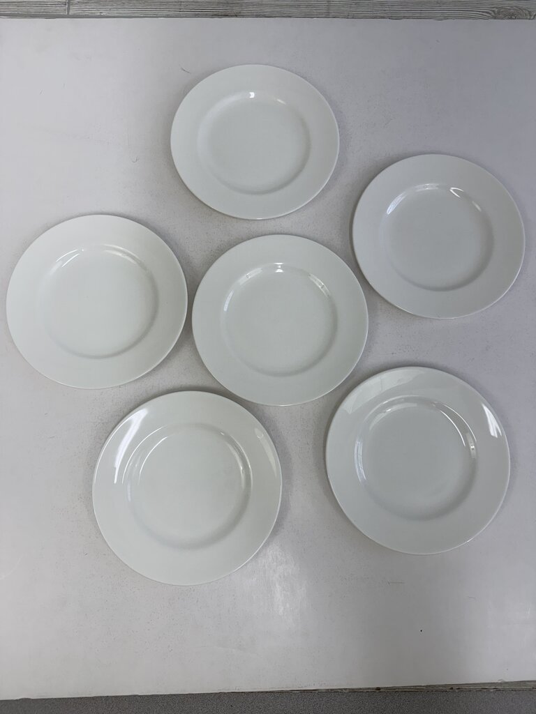 Wedgwood White Bone China Salad/Lunch Plates set of 6 /rb